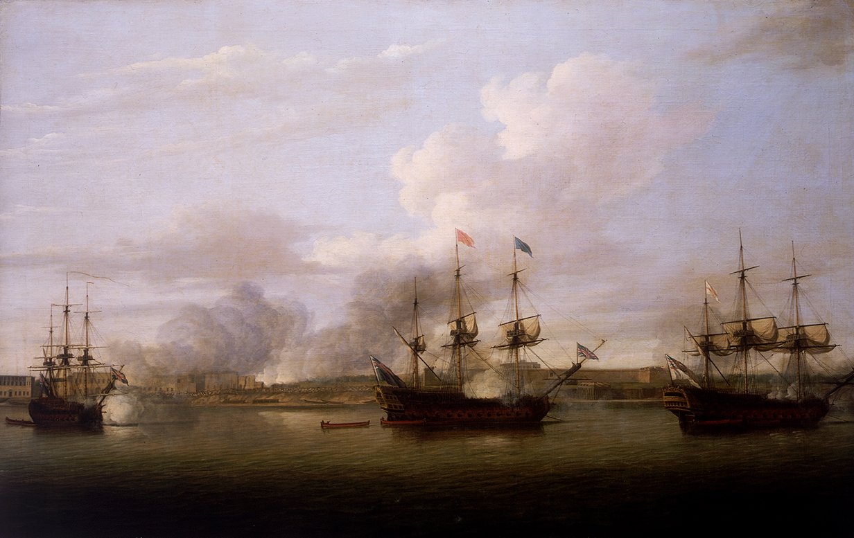 Capture de Chandernagor en 1757 par la Royal Navy