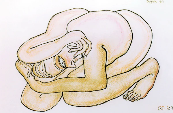 Distorted figure shantiniketan 1 grande