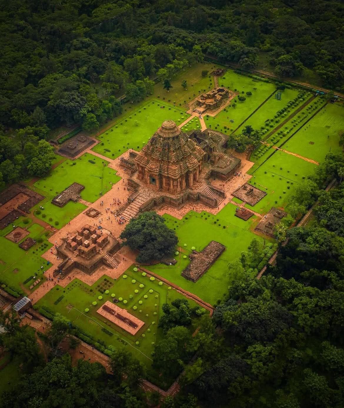 Konark Sun Temple From Aerial View