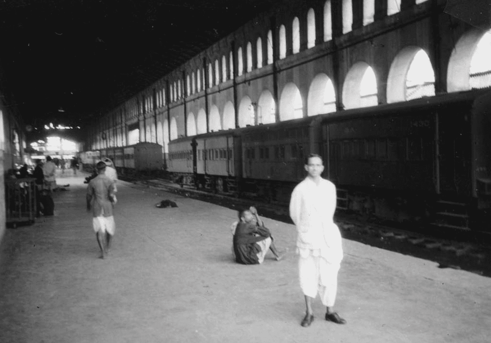 Sealdah Station of Calcutta, 1944. Station inside