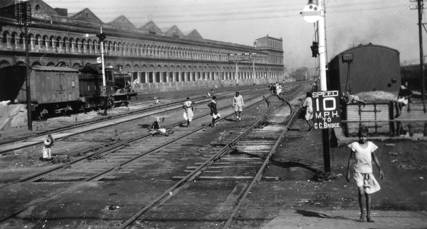 Sealdah Station of Calcutta, 1944